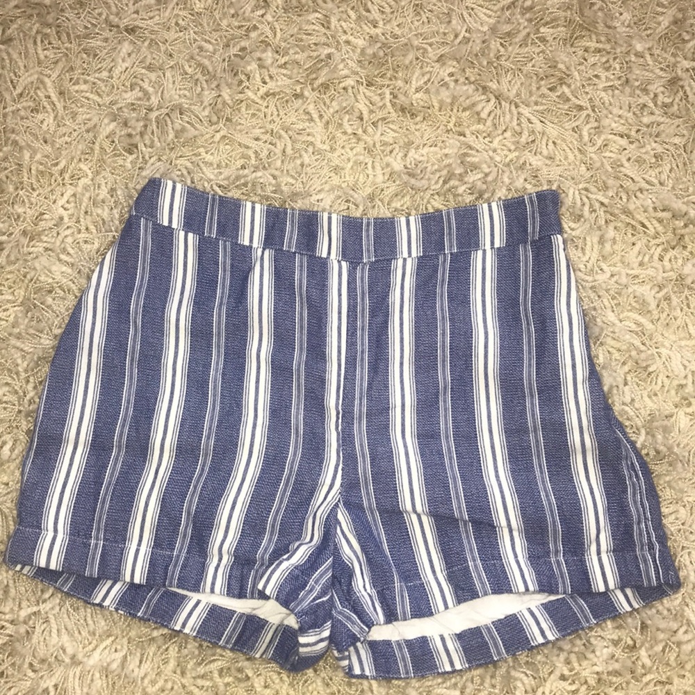 Blue and white Hollister shorts